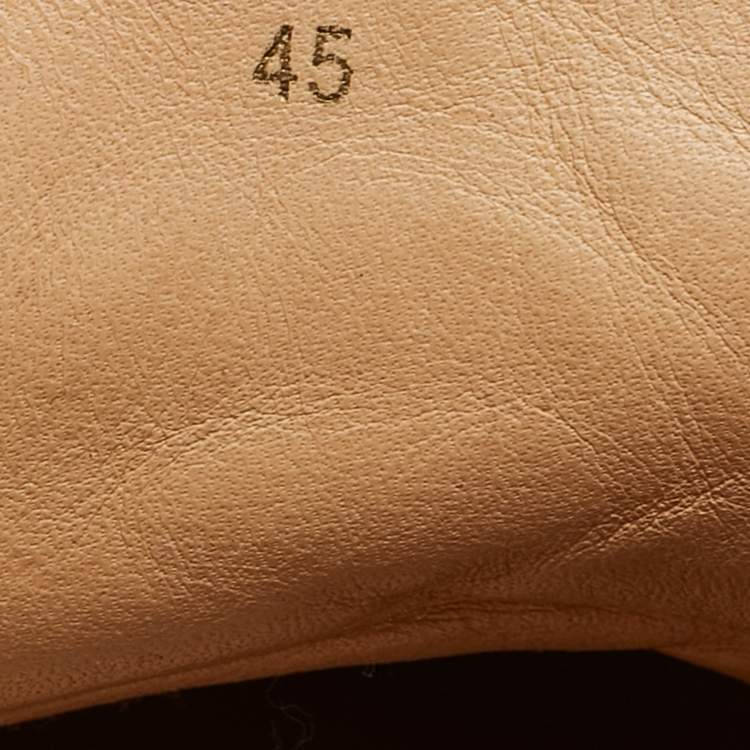 Pre Owned Christian Louboutin Burgundy Croc Effect Suede Louis High Top Sneakers Size 45