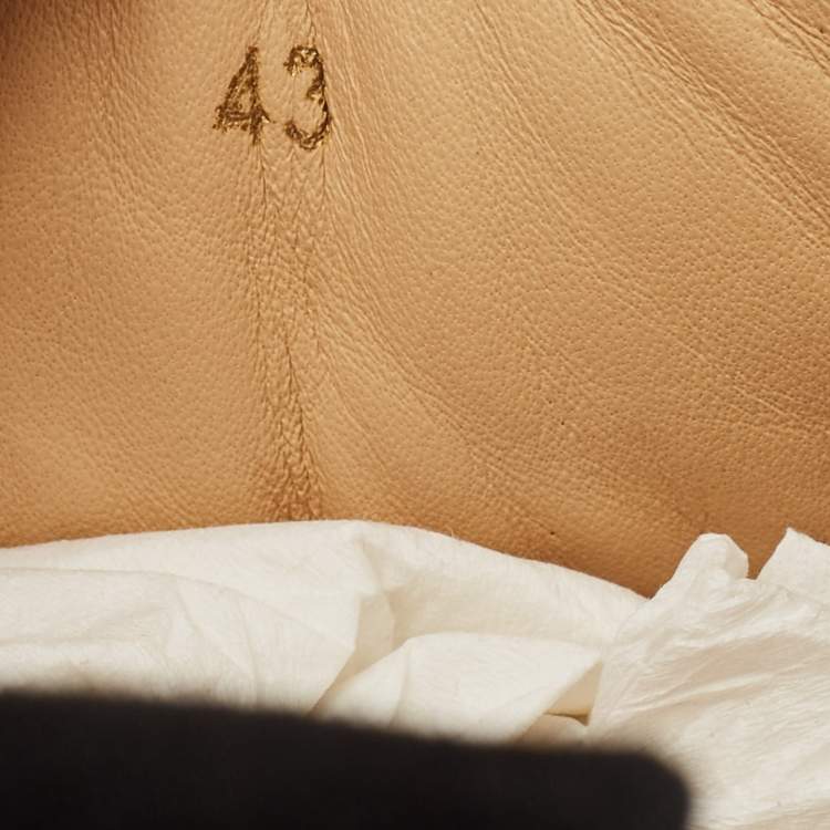 Pre Owned Christian Louboutin Black Suede Louis Junior Sneakers Size 43