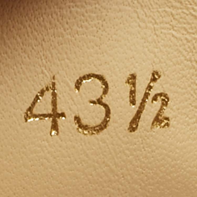 Pre Owned Christian Louboutin Black Leather Louis Junior Slip On Sneakers Size 43.5