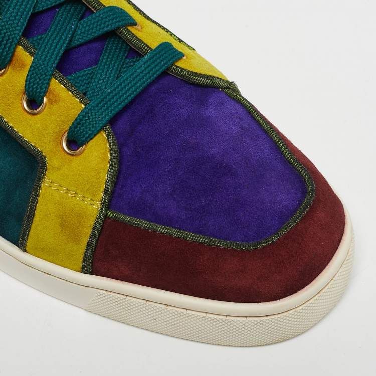 Pre Owned Christian Louboutin Multicolor Suede Rantus Orlato Sneakers Size 41