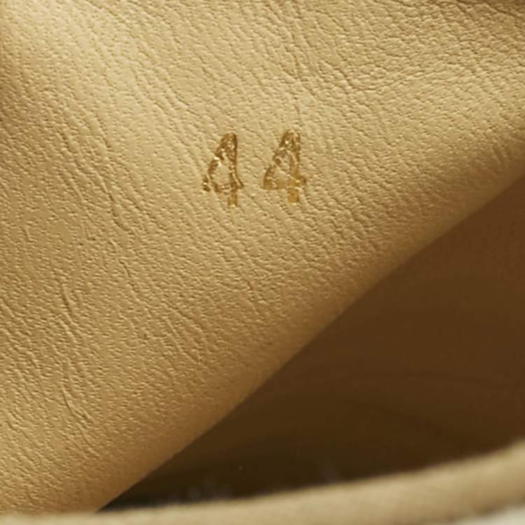 Pre Owned Christian Louboutin Grey Suede Roller Boat Slip On Sneakers Size 44