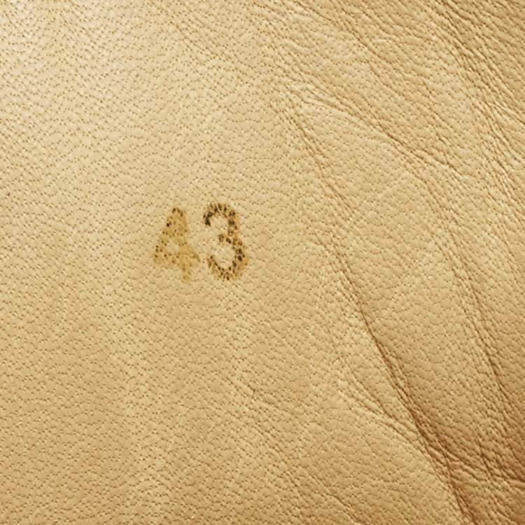 Pre Owned Christian Louboutin White Leather and Mesh Louis Spikes Lace Up Sneakers Size 43