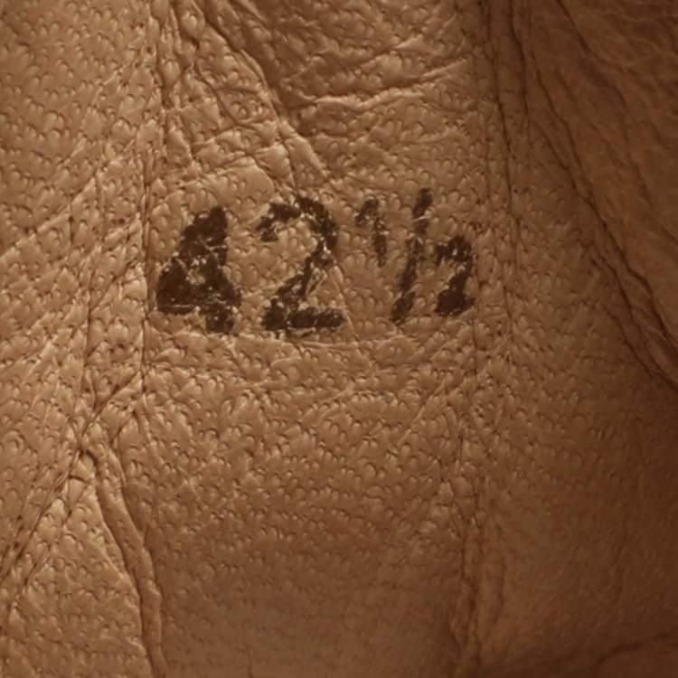 Pre Owned Christian Louboutin Louis Spikes Size 42.5 Black Patent Leather High Top Sneakers