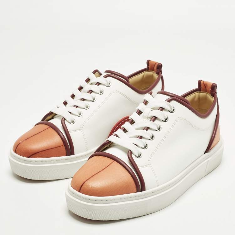 مملوكة مسبقًا Christian Louboutin Adolon Size 40 Tricolor Leather Low Top Sneakers
