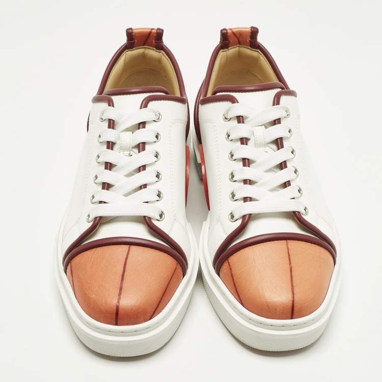 مملوكة مسبقًا Christian Louboutin Adolon Size 40 Tricolor Leather Low Top Sneakers