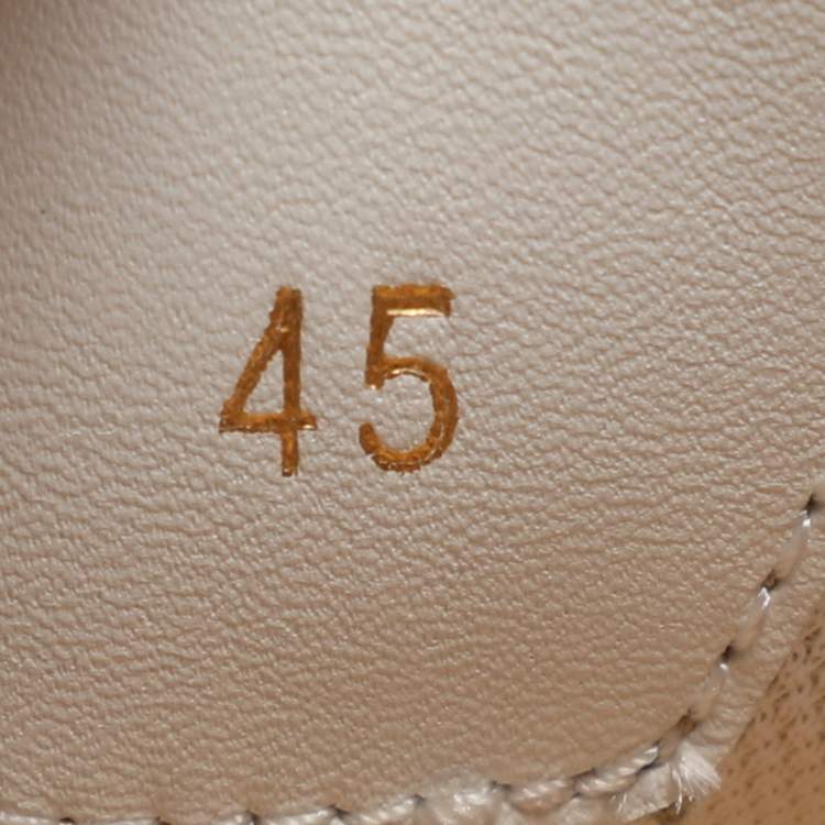 Pre Owned Christian Louboutin Happy Rui Size 45 Powder Blue Leather and Nylon Low Top Sneakers