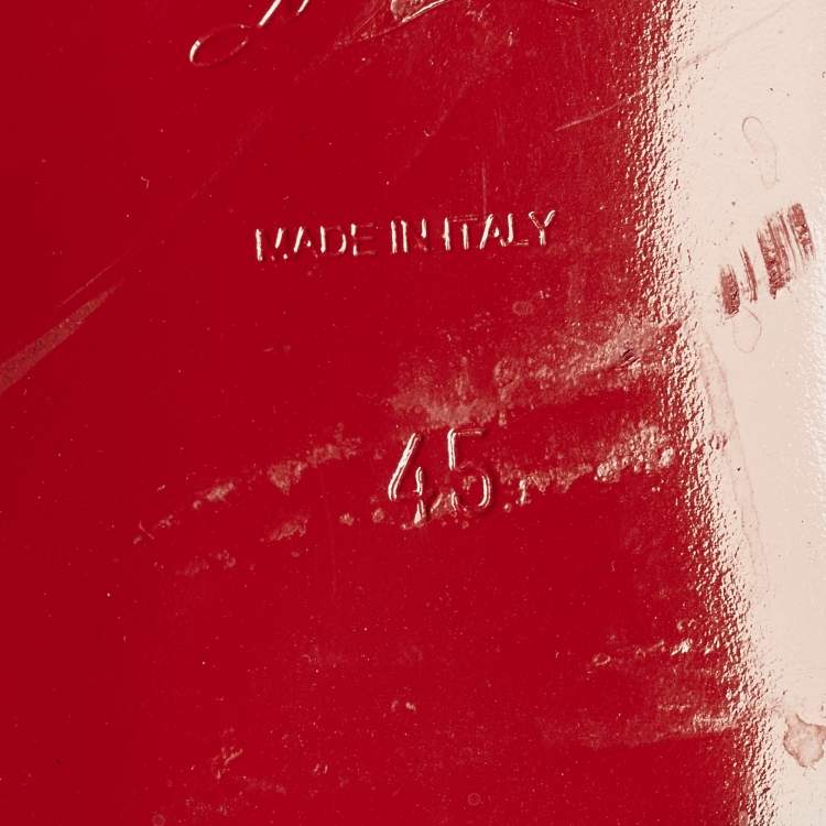 Pre Owned Christian Louboutin Dandelion Grosgrain Size 45 Blue Leather Loafers