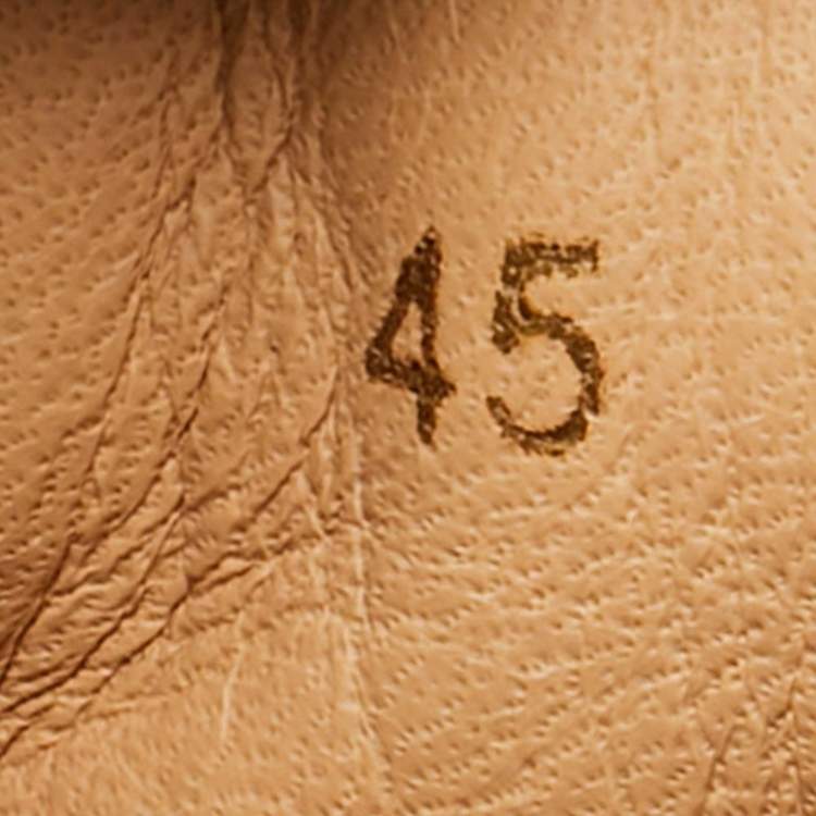 Pre Owned Christian Louboutin Louis Junior Spikes Size 45 Grey Suede Low Top Sneakers