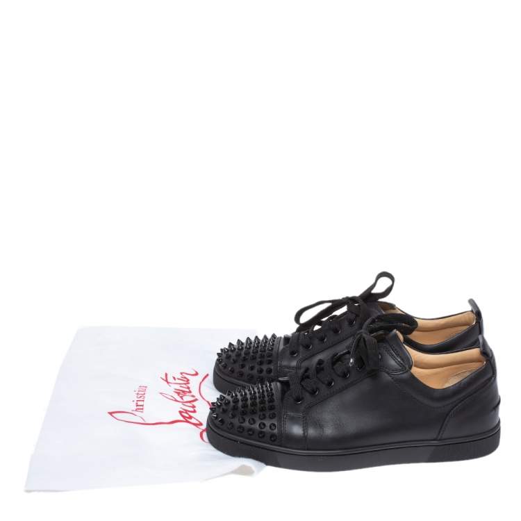 Christian Louboutin Leeather Louis Junior Spikes Sneakers Size Christian | TLC