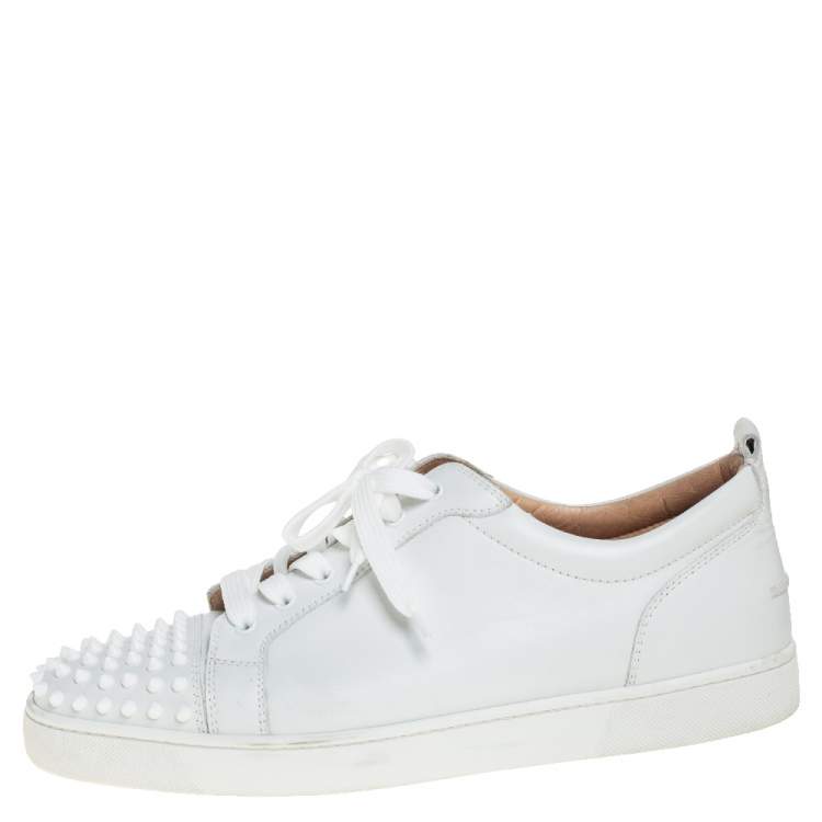 Christian Louboutin Multi/White Mat Version Louis Junior Spikes Shoes