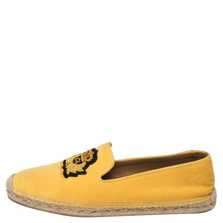 Yellow hot sale velvet loafers