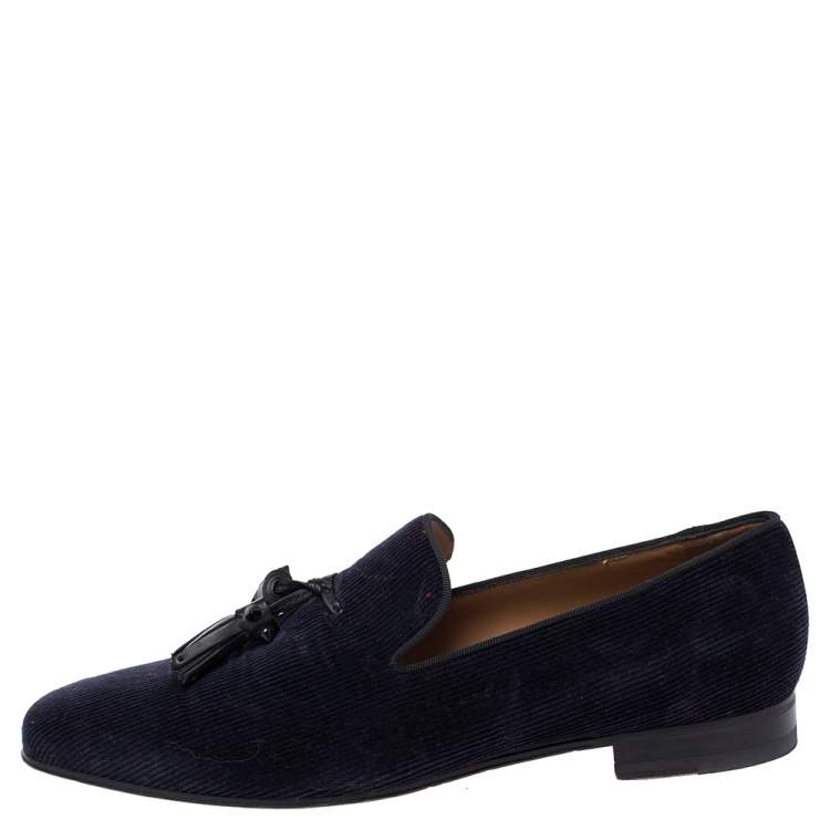 Dandelion Suede Loafers in Black - Christian Louboutin