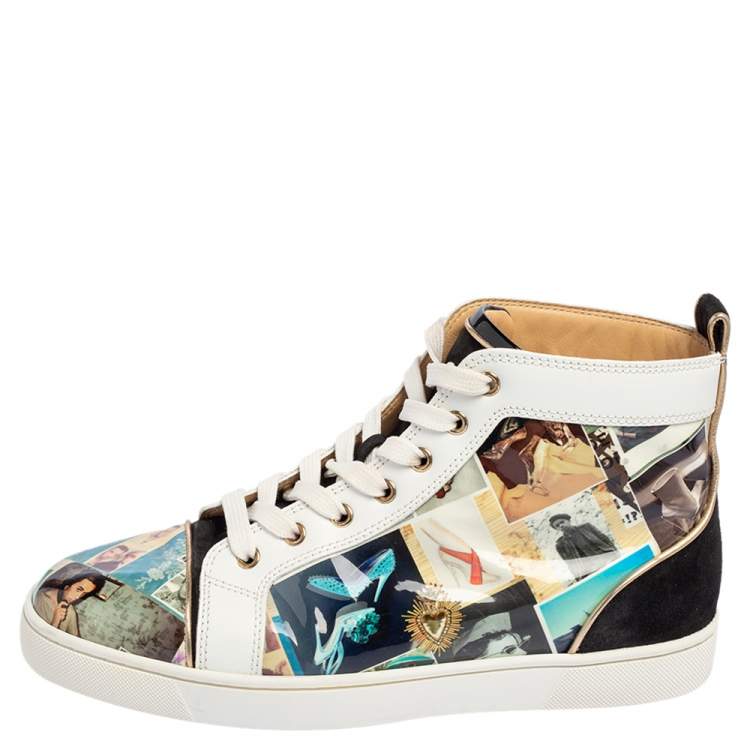Christian Louboutin Louis Orlato Multicolor Patent Leather On Foot