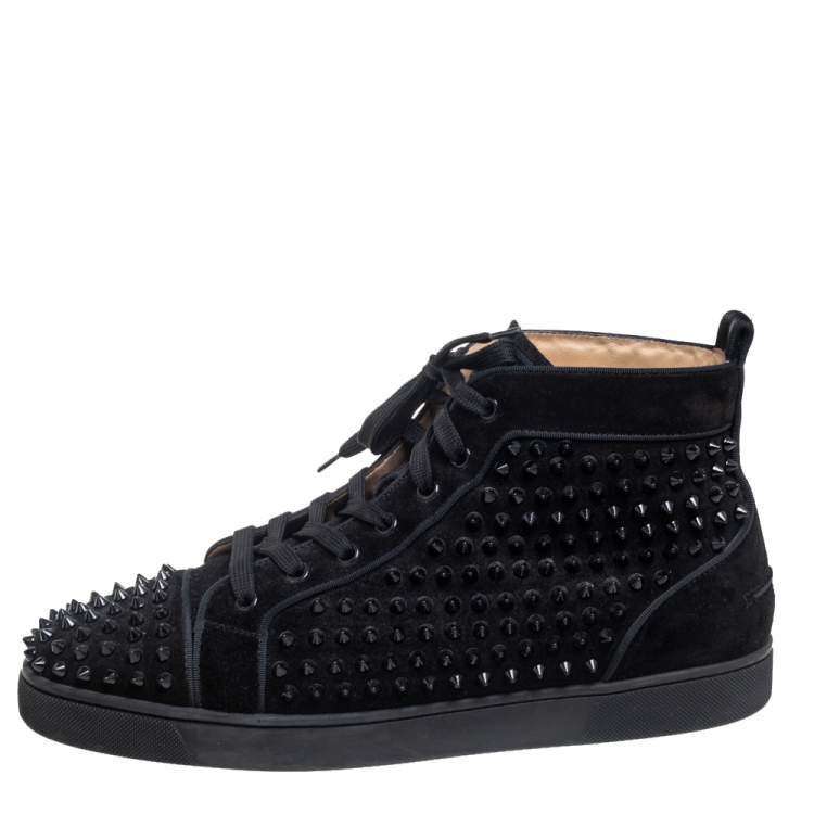 Christian Louboutin Louis Junior Spikes Black - Mens Shoes - Size 45