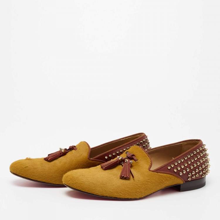 Christian louboutin mens spiked cheap loafers