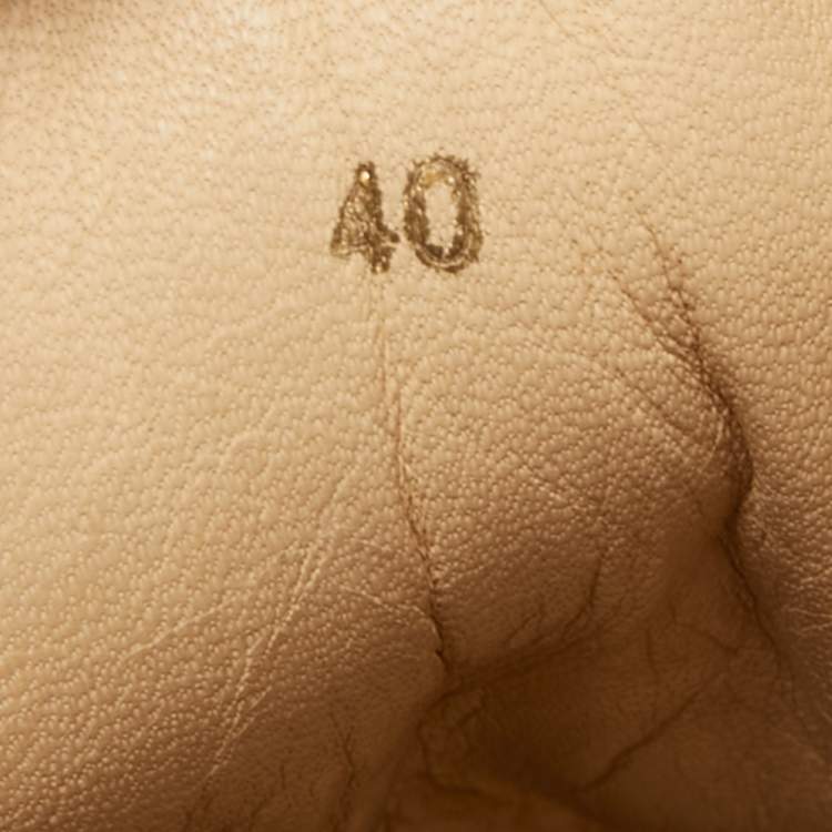 Pre Owned Christian Louboutin Black Patent  louis Spikes High Top Sneakers Size 40