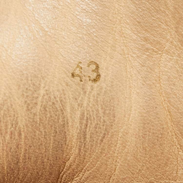 Pre Owned Christian Louboutin Blue Leather Louis Spike High Top Sneakers Size 43 