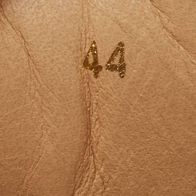 Pre Owned Christian Louboutin Navy Blue Suede Louis Spike Low Top Sneakers Size 44