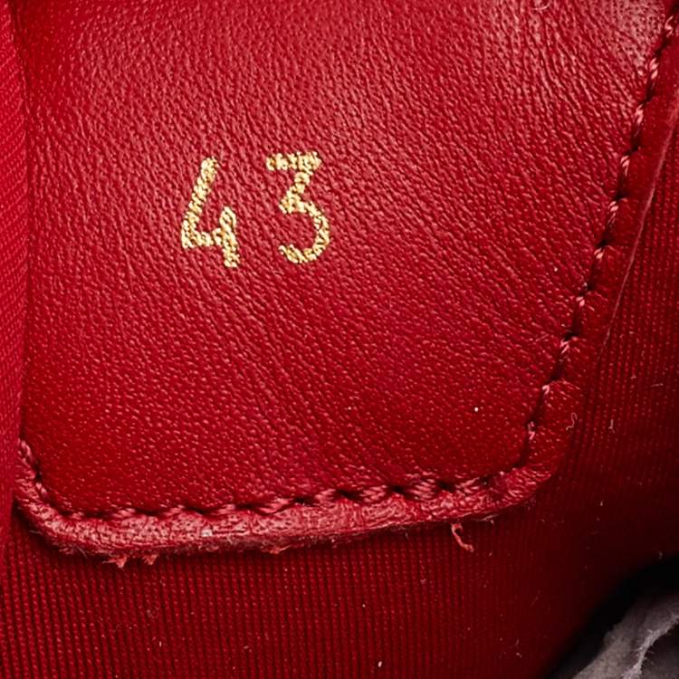 مملوكة مسبقًا Christian Louboutin Multicolor Leather and Fabric Donna Runner Sneakers Size 43