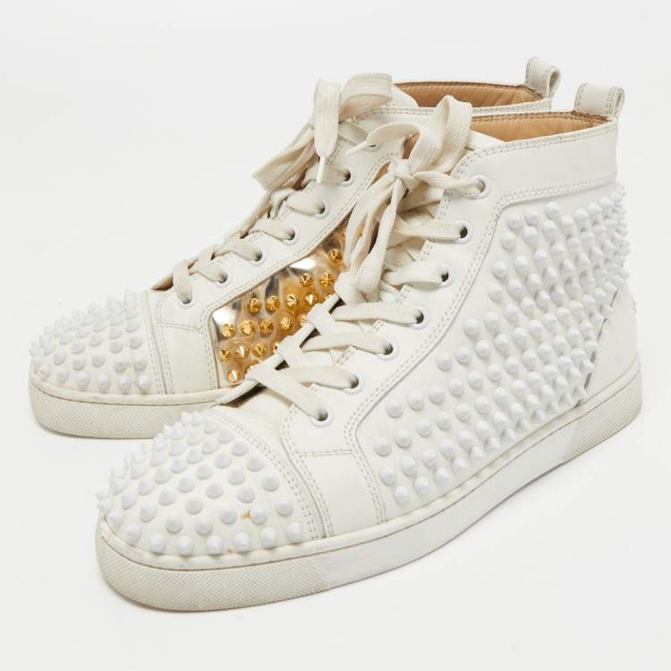 Christian Louboutin Louis Leather High-Top Sneakers