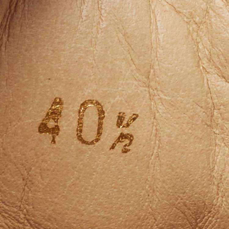 Pre Owned Christian Louboutin Blue Suede Louis Junior Spike Low Top Sneakers Size 40.5