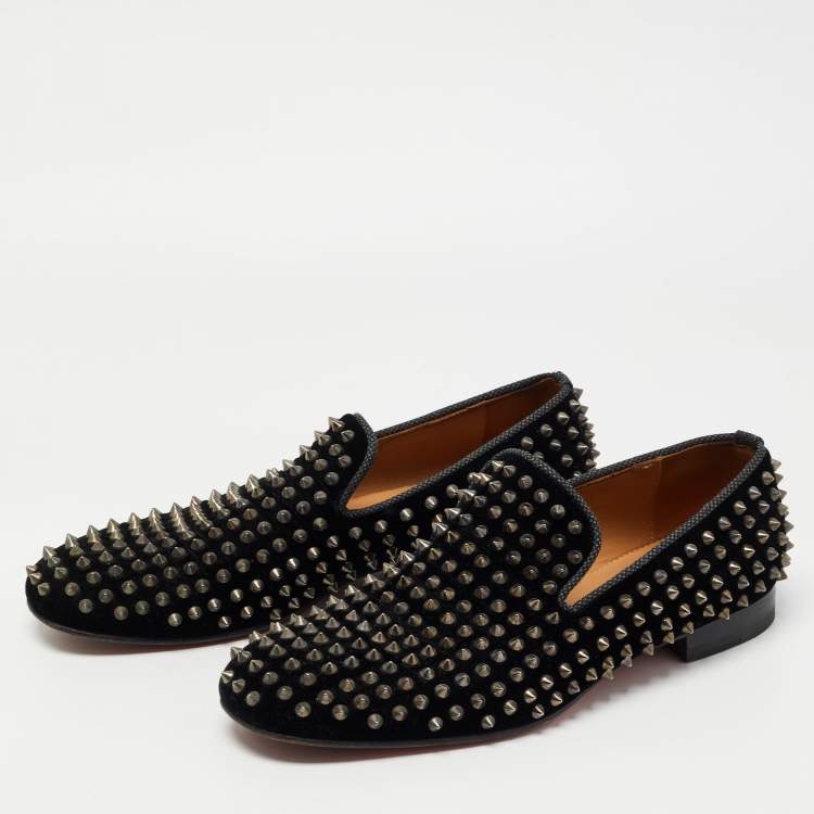 Christian Louboutin Spike Dandelion Loafers in Black for Men
