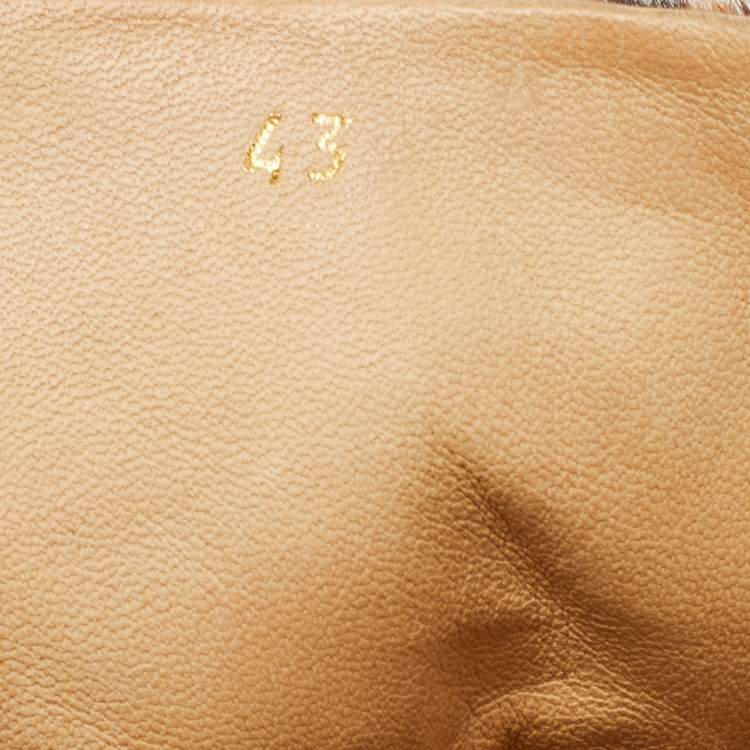 Pre Owned Christian Louboutin Two Tone Leopard Print Calf Hair Rantus Orlato High Top Sneakers Size 43