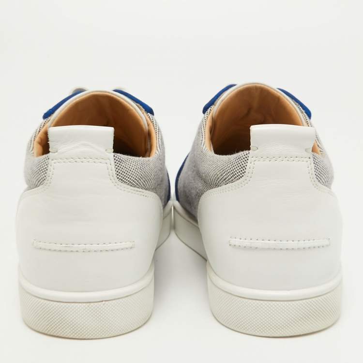 مملوكة مسبقًا Christian Louboutin Multicolor Canvas and Leather Rantulow Sneakers Size 44