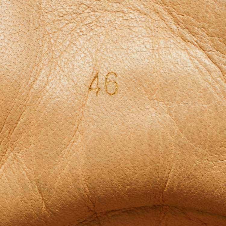 Pre Owned Christian Louboutin Black Leather Louis Spike High Top Sneakers Size 46