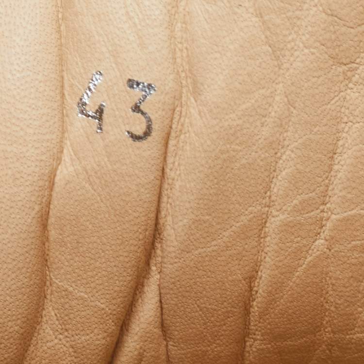 Pre Owned Christian Louboutin Grey Suede Buckle Low Top Sneakers Size 43