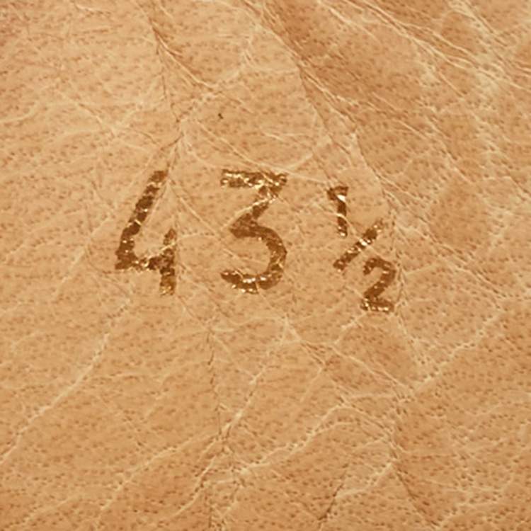 Pre Owned Christian Louboutin Blue Suede Buckle Sneakers Size 43.5