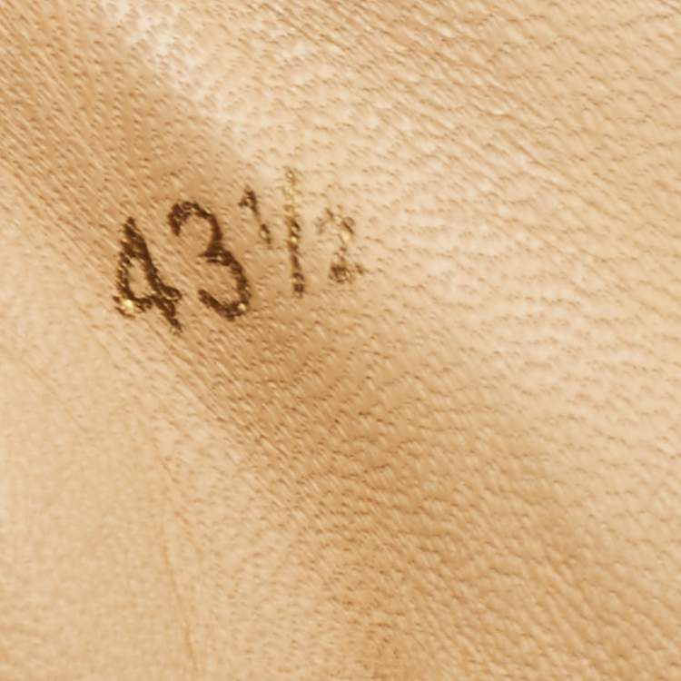 Pre Owned Christian Louboutin Green/Blue Hand Painted Python Inferno Sneakers Size 43.5