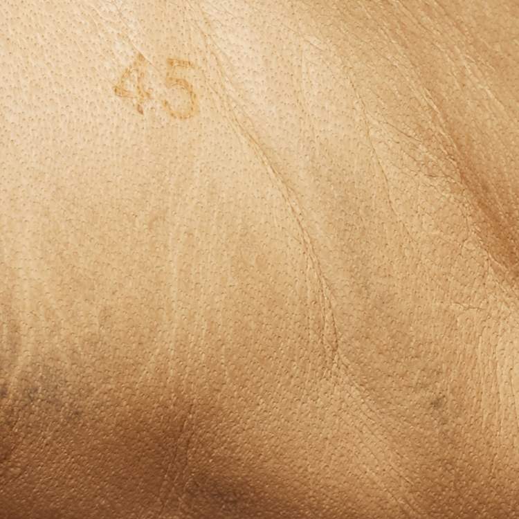 Pre Owned Christian Louboutin Multicolor Woven Leather Louis Orlato High Top Sneakers Size 45