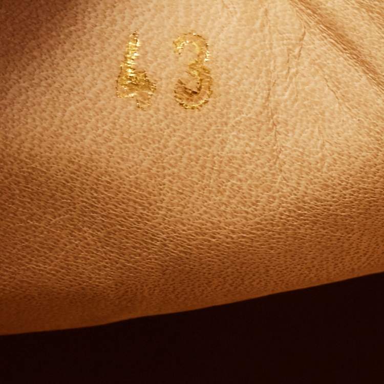 Pre Owned Christian Louboutin Grey/White Python Spike Pik Boat Sneakers Size 43