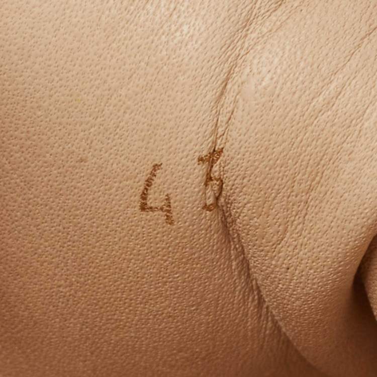 Pre Owned Christian Louboutin Tricolor Snakeskin and Leather Louis Junior Spikes Sneakers Size 43