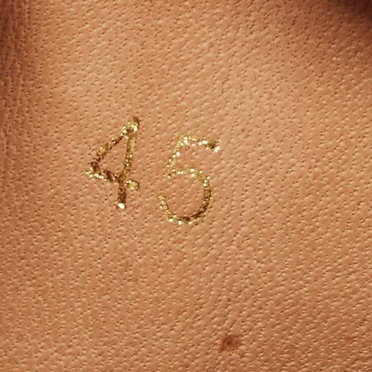 Pre Owned Christian Louboutin White Leather Vieira Low Top Sneakers Size 45