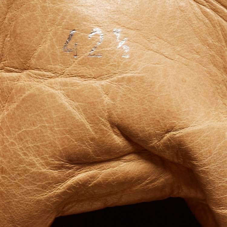 Pre Owned Christian Louboutin Black Leather Rantus Orlato High Top Sneakers Size 42.5