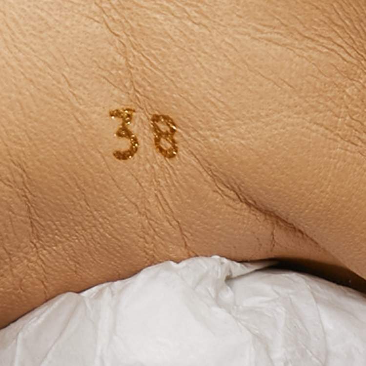 Pre Owned Christian Louboutin Black/White Leather Elastikid Donna Low Top Sneakers Size 38