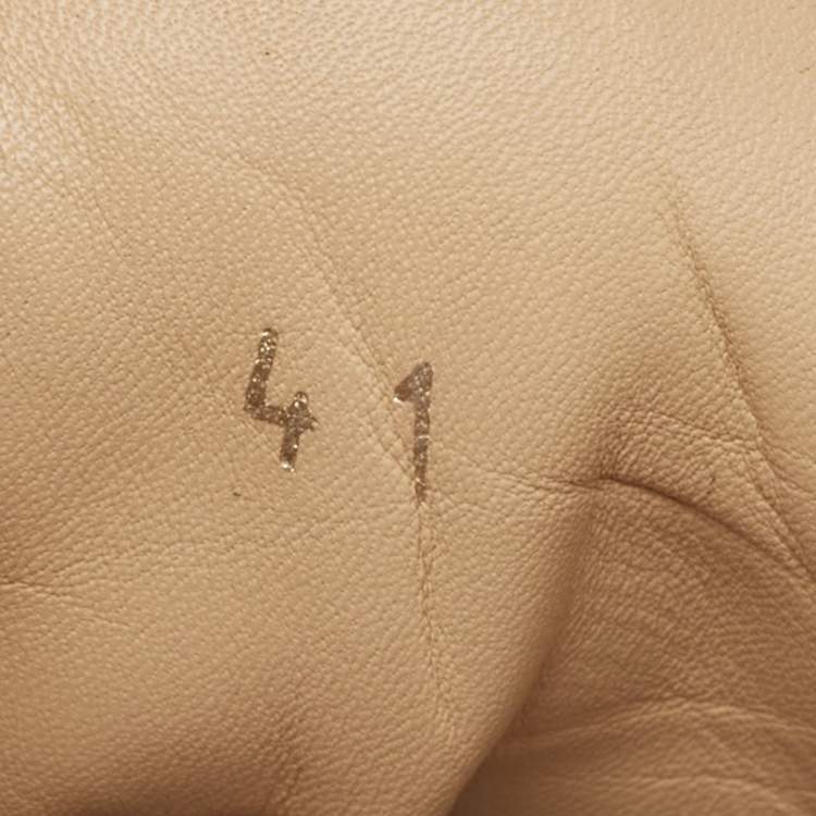 Pre Owned Christian Louboutin Brown Suede Spike High Top Sneakers Size 41