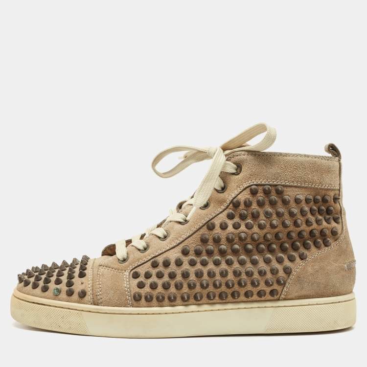 Christian Louboutin Leather Louis Spike High Top Sneakers Men's EU 41 From  Japan