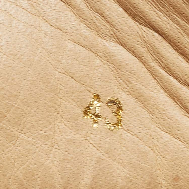 Pre Owned Christian Louboutin White Leather Louis High Top Sneakers Size 43