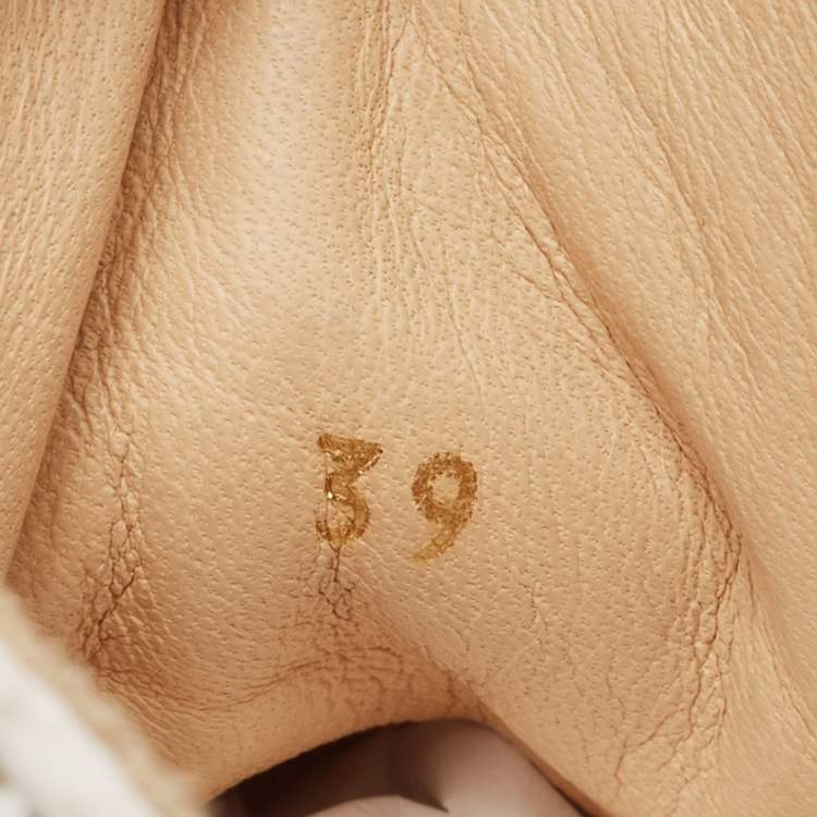 Pre Owned Christian Louboutin Multicolor Woven Leather Rantus Orlato Sneakers Size 39