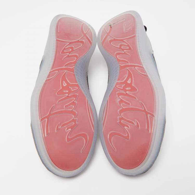 مملوكة مسبقًا Christian Louboutin Black Suede Arpoador Sneakers Size 42.5 