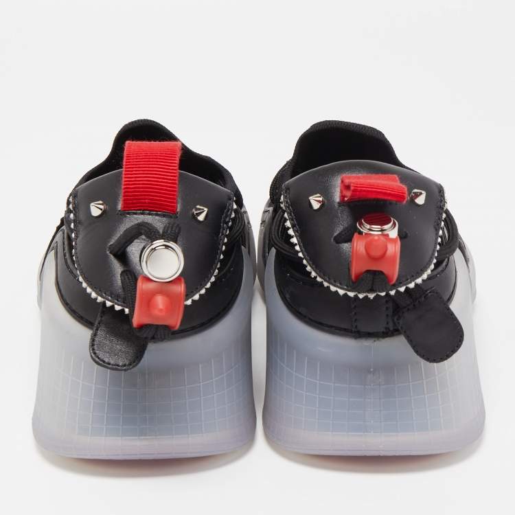 مملوكة مسبقًا Christian Louboutin Black Suede Arpoador Sneakers Size 42.5 