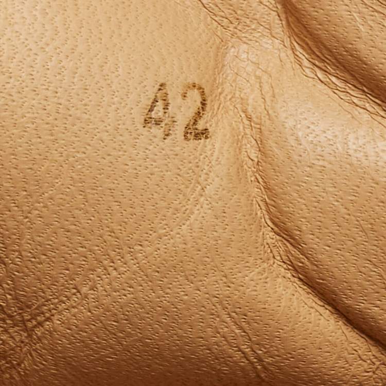 Pre Owned Christian Louboutin Black Leather and Canvas Low Top Sneakers Size 42 