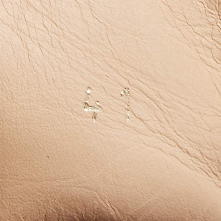 Pre Owned Christian Louboutin Blue Suede Louis Junior Spike High Top Sneakers Size 41