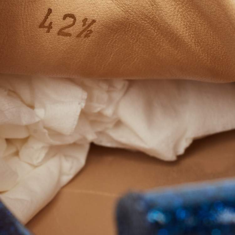 مملوكة مسبقًا Christian Louboutin Multicolor Patent Gondola Strass Low Top Sneakers Size 42.5