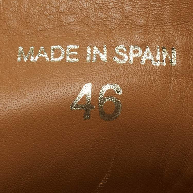 Pre Owned Christian Louboutin Brown Suede Nanou Orlato Espadrille Flats Size 46