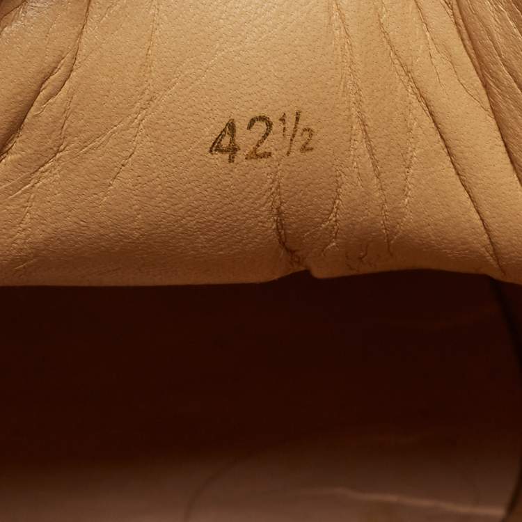 Pre Owned Christian Louboutin Navy Blue Lurex Fabric and Crystal Embellished Cap Toe Louis Junior Sneakers Size 42.5