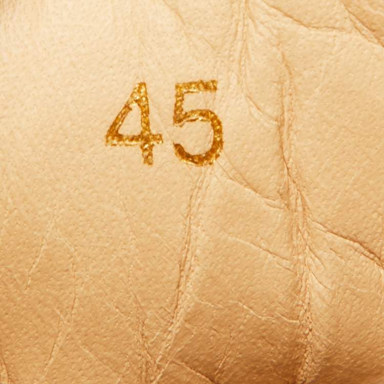 Pre Owned Christian Louboutin Brown Suede and Leather Orlato Low Top Sneakers 45